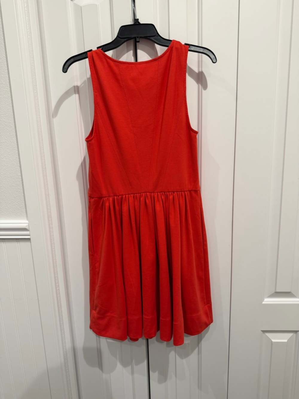 Rebecca Taylor Sleeveless Red Fit-and-Flare Dress SZ 8 - Picture 5 of 6
